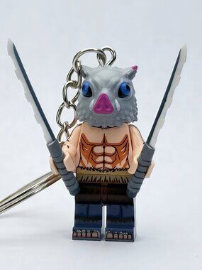Demon Slayer Inosuke Hashibira Keychain Anime Figure Cute Toy Collectible